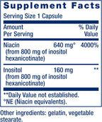 Life Extension No Flush Niacin - Vitamina B3 sin Rubor, 100 Cápsulas