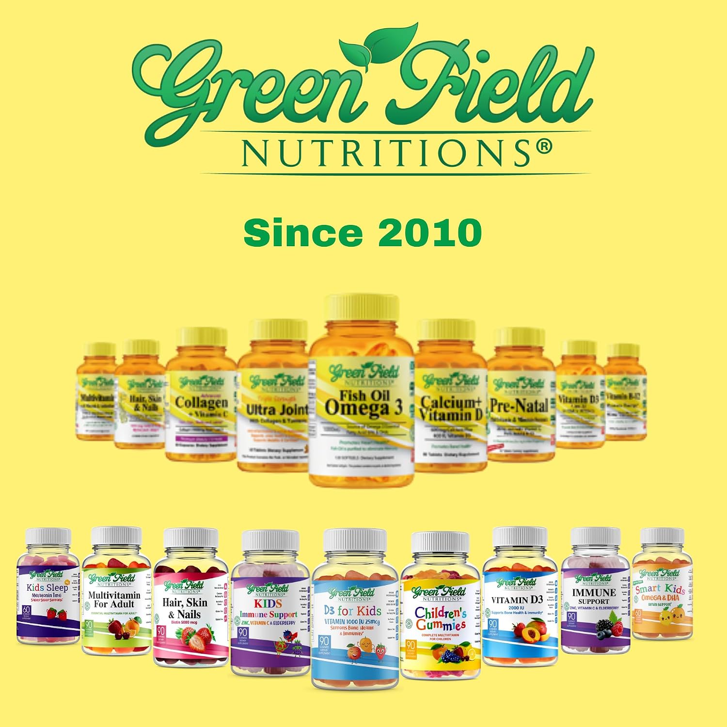 Greenfield Nutritions Gominolas Prenatales Halal con DHA y Ácido Fólico - 60 gominolas