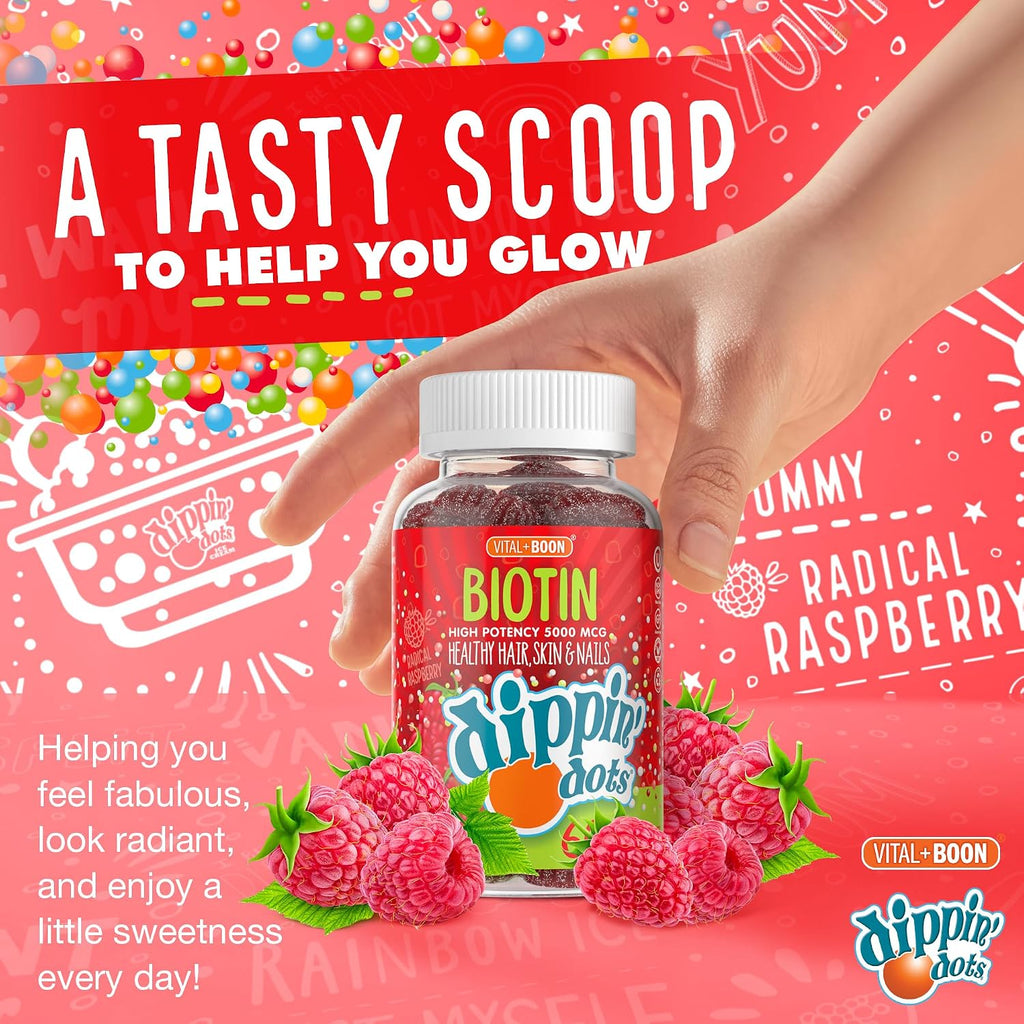 Vital+Boon Biotina 5000mcg Gomitas - 60 unidades