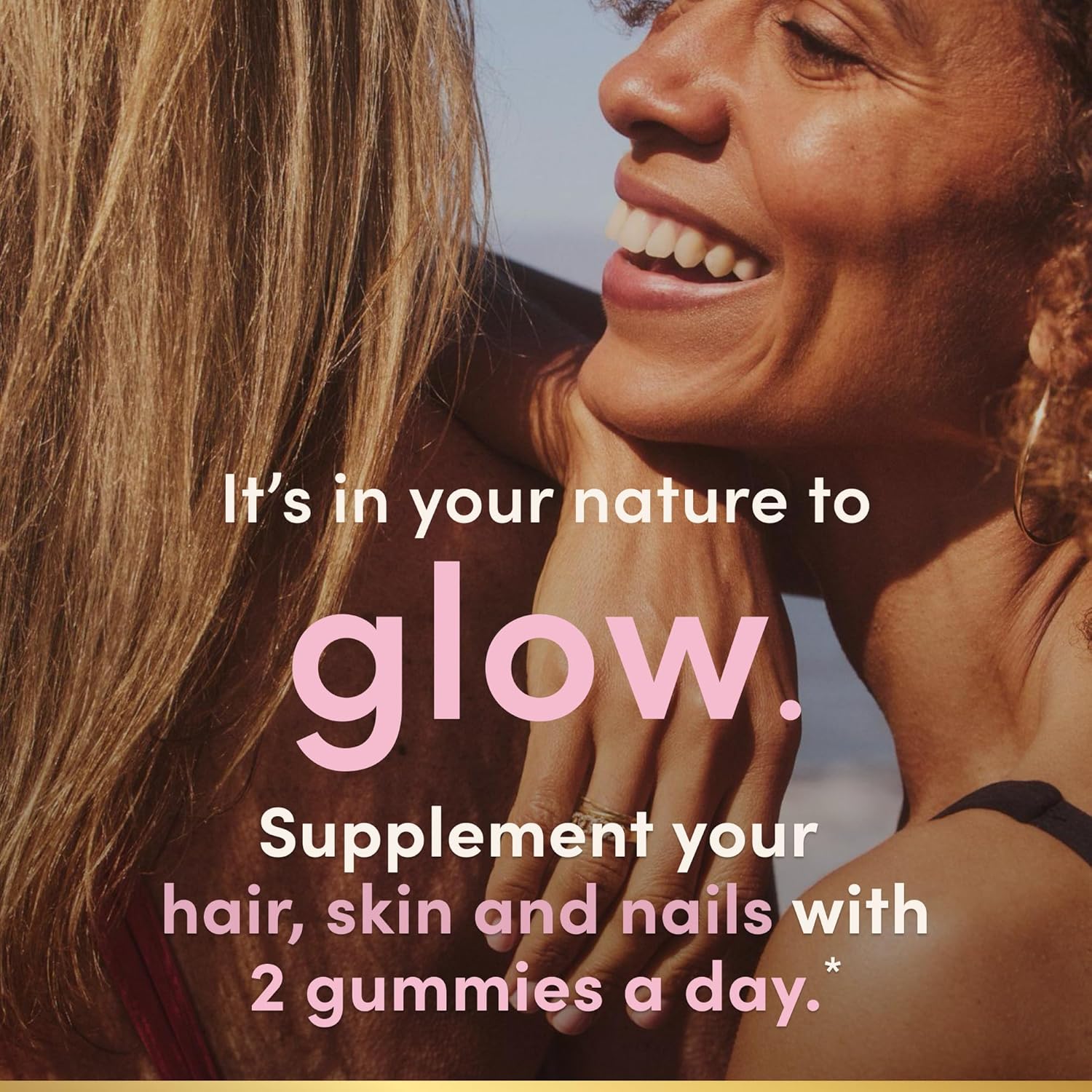 Nature's Bounty Optimal Solutions Gominolas de Vitaminas para Cabello, Piel y Uñas con Biotina, 2500 mcg, Sabor Fresa, 80 unidades (40 porciones)