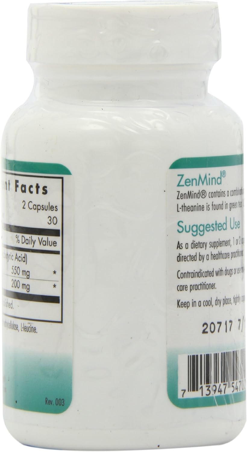 ZenMind - 550 mg GABA & 200 mg L-Theanine - Calm & Relaxation - Allergy Research Group