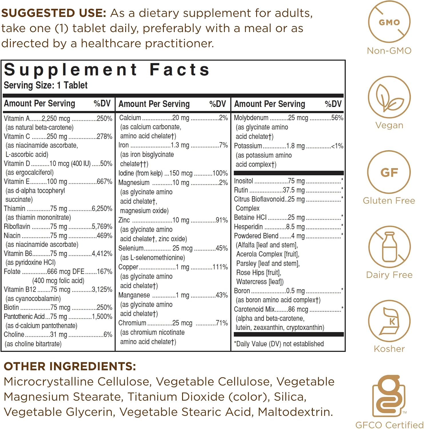 Solgar Formula VM-75 - 60 Comprimidos