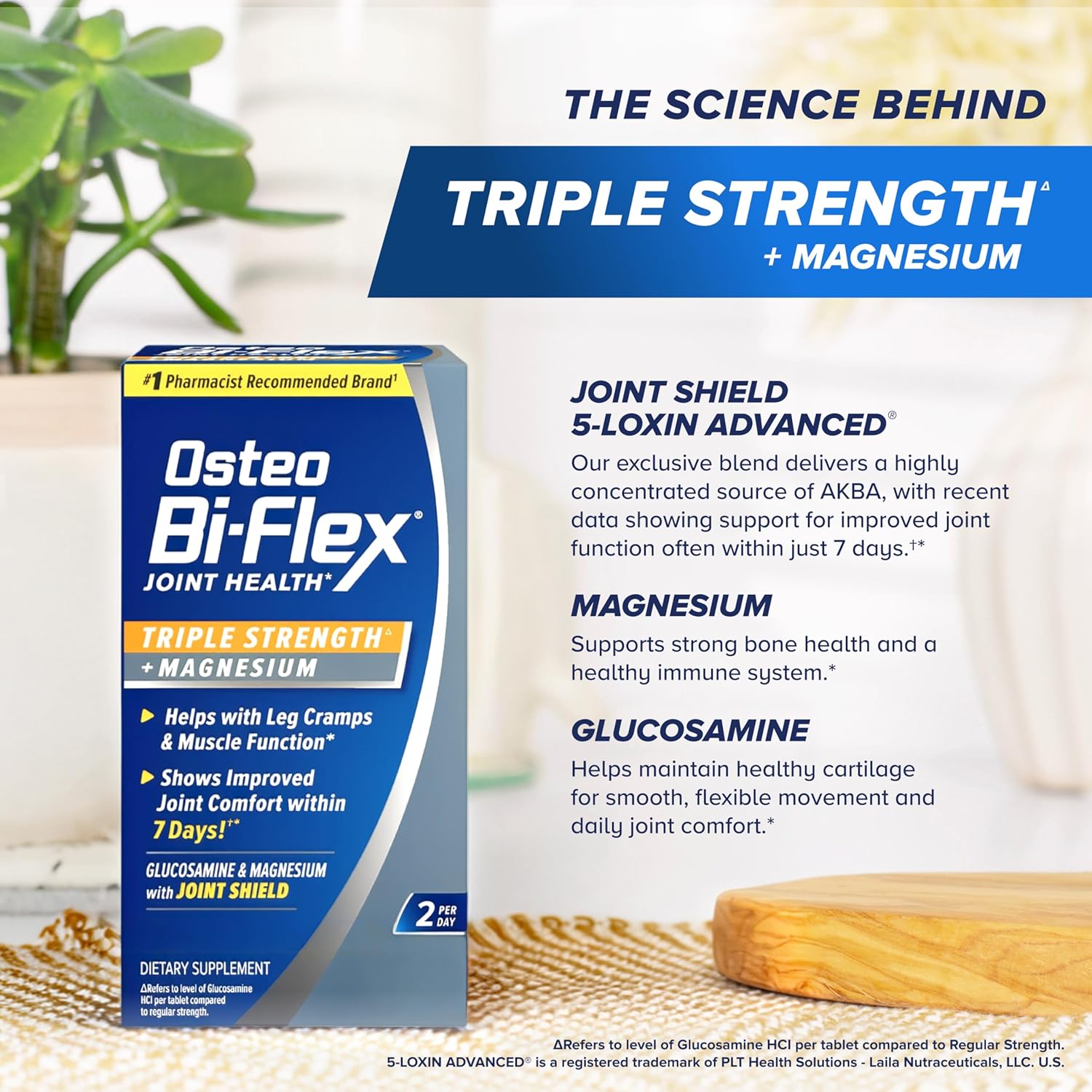 Osteo Bi-Flex Triple Strength Glucosamina con Magnesio, 80 Comprimidos Recubiertos