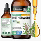 BIO KRAUTER® Suplemento para Perimenopausia y Menopausia - Tintura Vegana de Agripalma 118 ml (4 oz) - 56 días - Sin Alcohol ni Azúcar - 650 mg por dosis