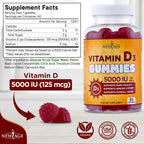 NEW AGE Vitamin D3 5000 IU Gummies - 120 Gominolas (Pack de 2)