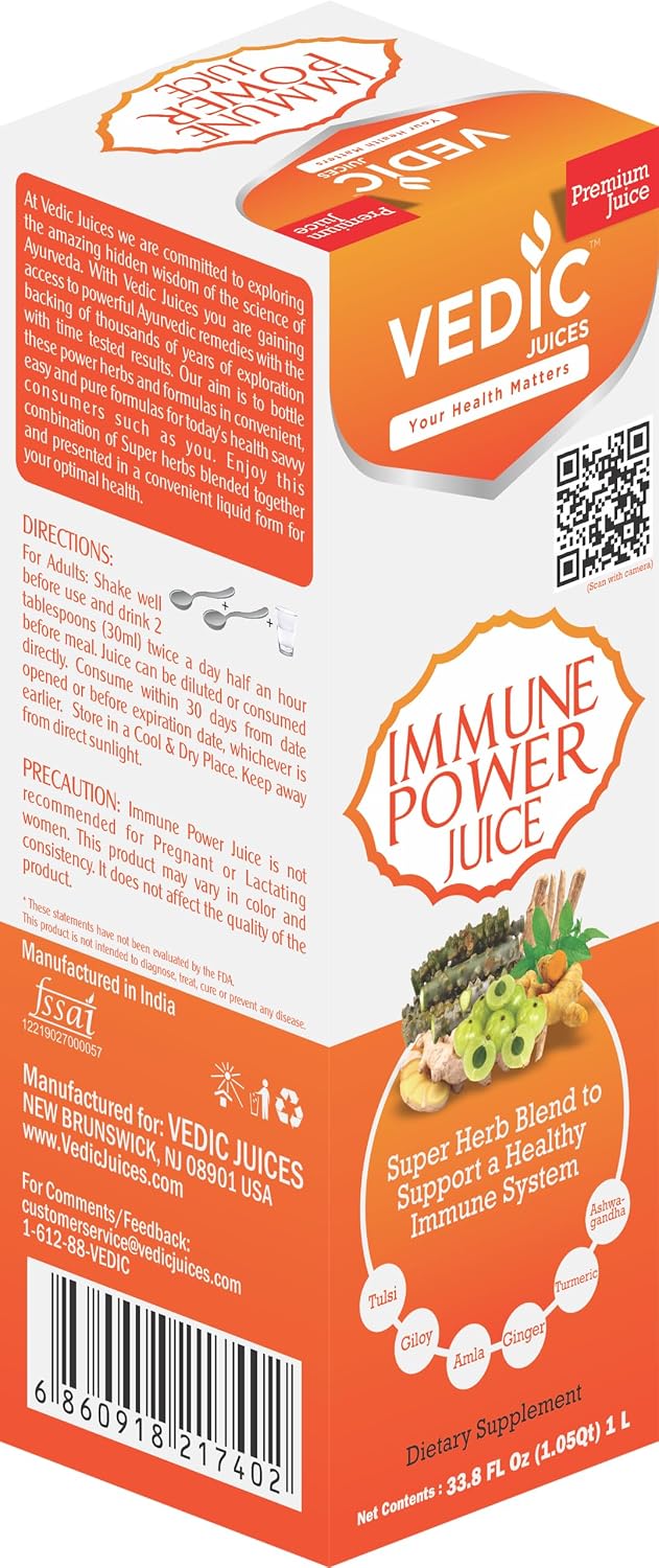 Vedic Immune Power Juice 1L - Mezcla Potente de Hierbas para la Inmunidad