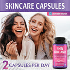 Glutatión 1500 mcg con Vitamina C - Suplemento para el Cuidado de la Piel - 60 Cápsulas