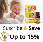 GreenPeach Gotas Orgánicas de Vitamina D3 para Bebés - 400 UI - Pack de 3