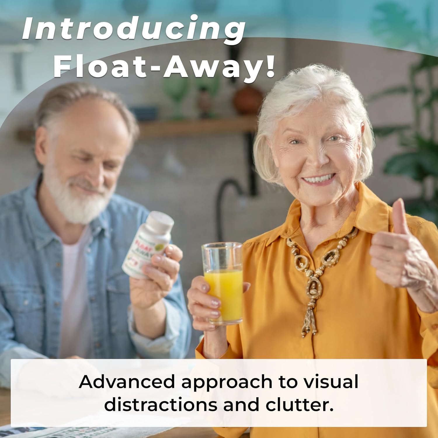 Kuratonics Float-Away: 2 Fórmulas de Claridad Ocular Clínicamente Probadas en 1 (120 Cápsulas)
