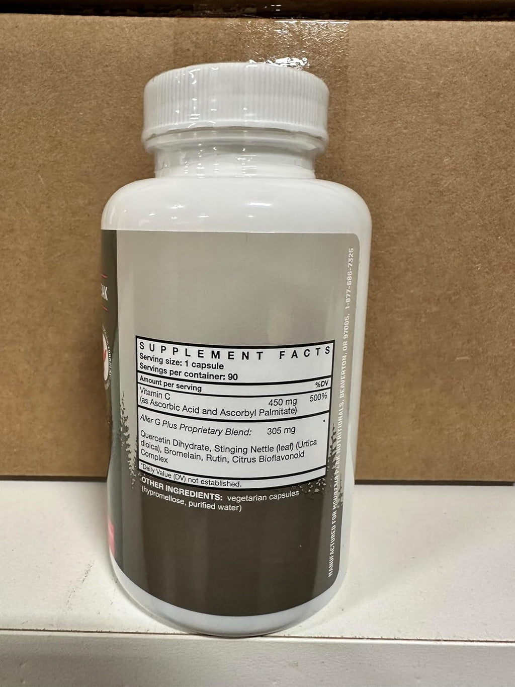 Mountain Peak Nutritionals Aller G Plus – Apoyo Respiratorio, Senos Paranasales y Alergias Estacionales (90 Cápsulas Vegetales)