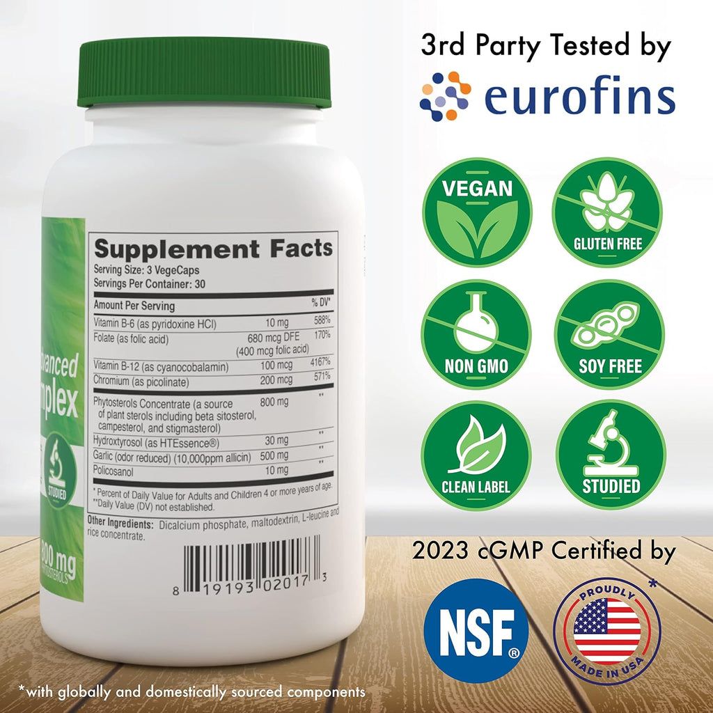 Health Thru Nutrition Advanced Cholesterol Complex | Lipid Metabolism Support | 90 Capsules