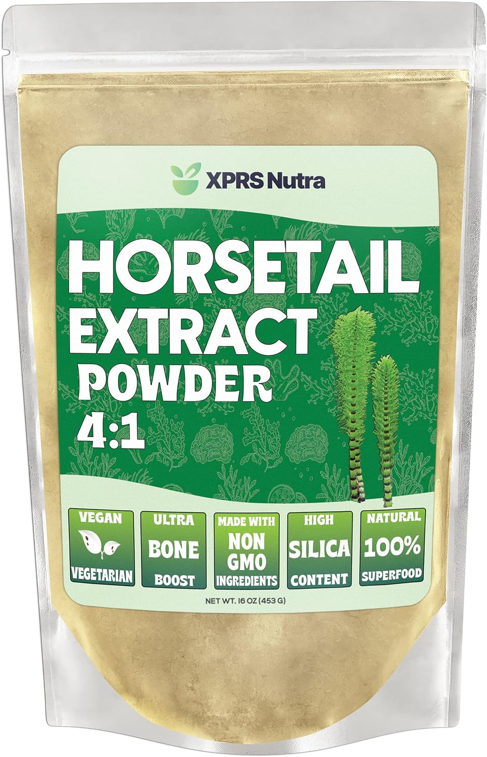 XPRS Nutra Extracto de Cola de Caballo en Polvo - Alto Contenido en Silicio - 113 g (4 oz)