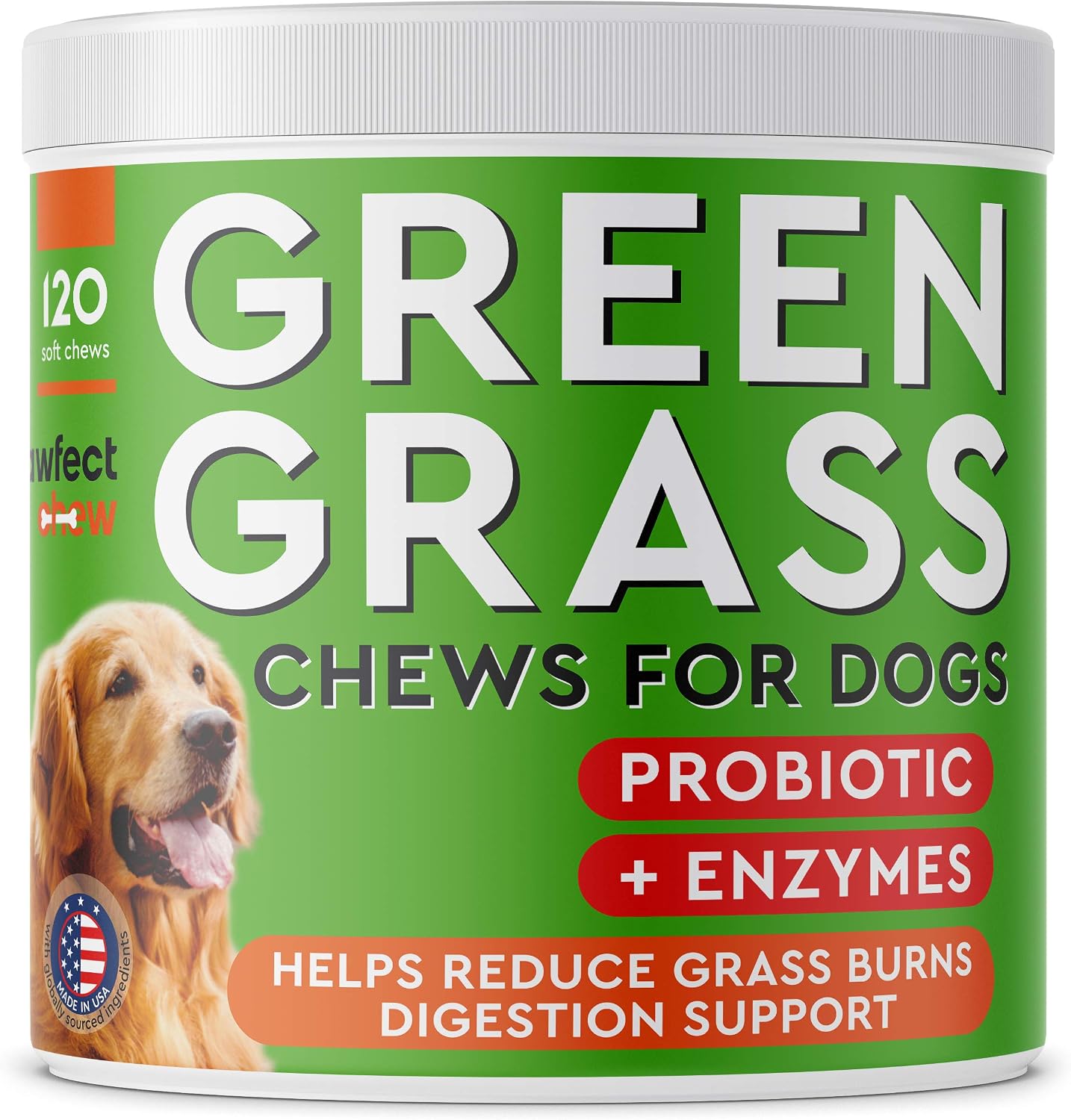 Dog Pee Grass Helper - 120 masticables para perros