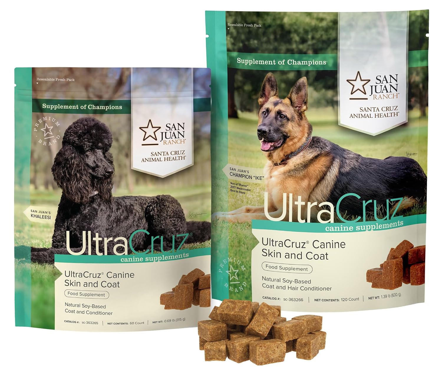 UltraCruz® Piel y Pelaje Canino, 120 unidades