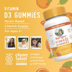 Gominolas de Vitamina D3 de MaryRuth's 1000 UI - 60 Gominolas Veganas