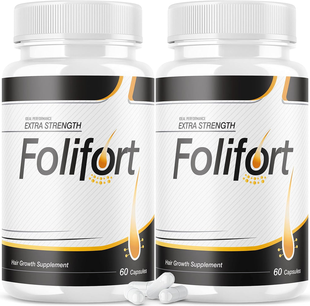 IDEAL PERFORMANCE Folifort Hair Growth Cápsulas – Extra Strength (2 Pack, 120 Cápsulas)