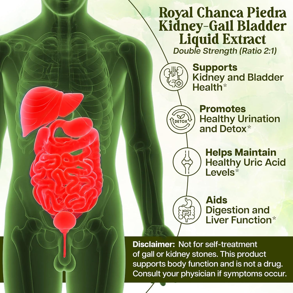 Royal Chanca Piedra – Extracto Líquido 4 oz – Apoyo Renal y Vesical