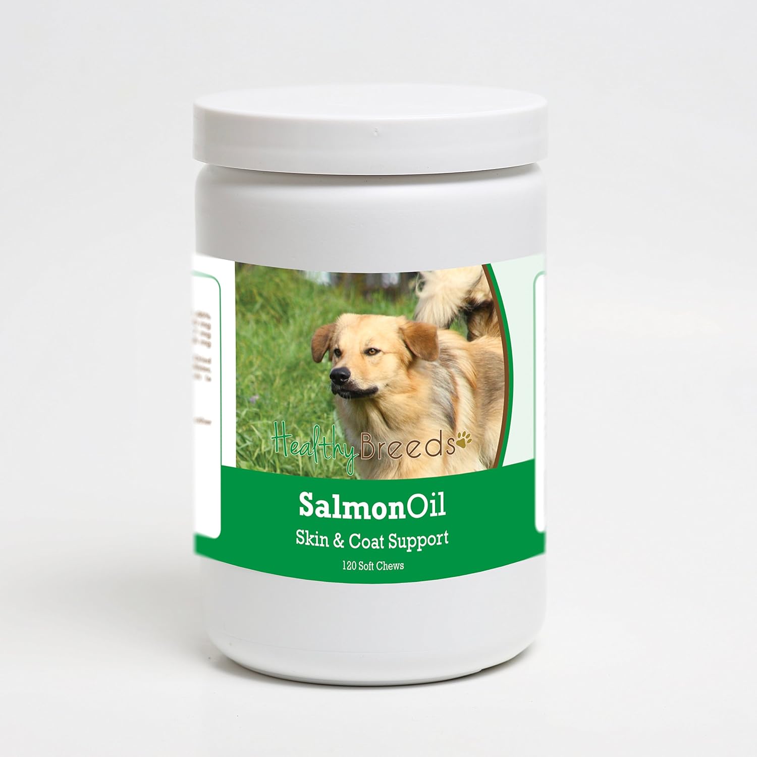 Healthy Breeds Chinook Salmon Oil Soft Chews, 120 comprimidos masticables