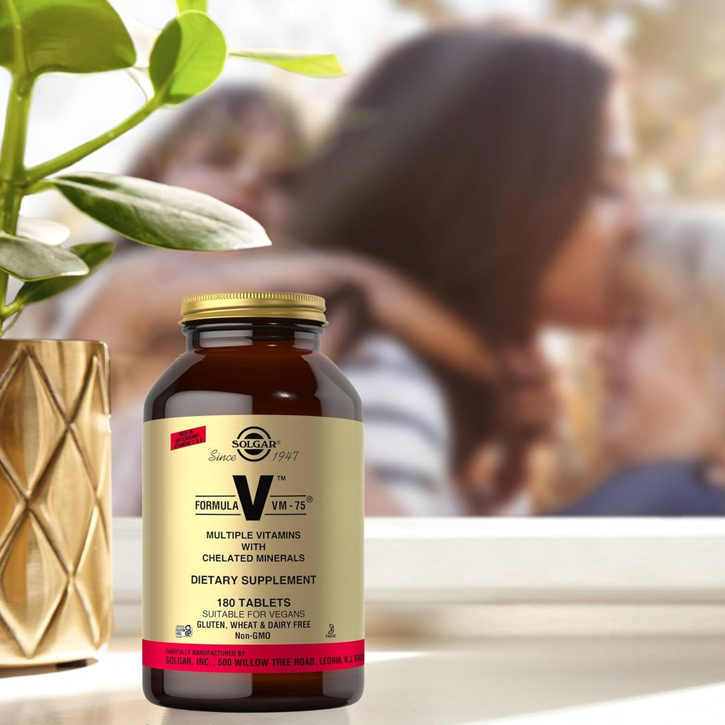 Solgar VM-75, 180 Tablets - Multivitamin with Cheated Minerals