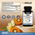 Palmitoiletanolamida 630 mg + Luteolina Estandarizada 98% - Micronizada - 120 Cápsulas Vegetales
