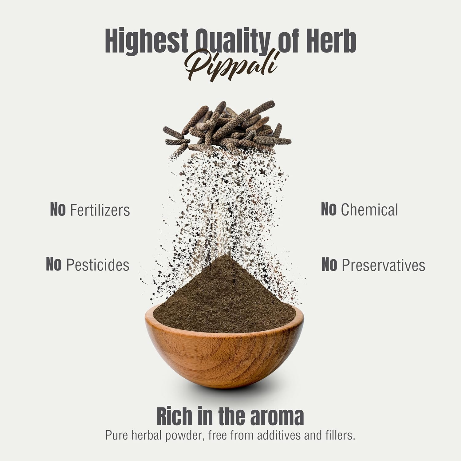 HerbsForever Pippali (Piper longum) en polvo - 230 g
