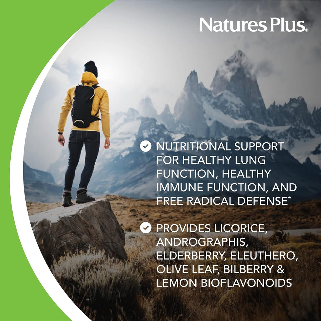 NaturesPlus AgeLoss Lung Support - 90 Capsules - Vegetarian, Gluten-Free