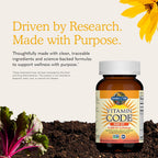 Garden of Life Vitamina D3 5000 UI, Suplemento de Alimentos Integrales con Chlorella, Frutas, Verduras y Probióticos, para Huesos e Inmunidad, 60 Cápsulas Vegetarianas