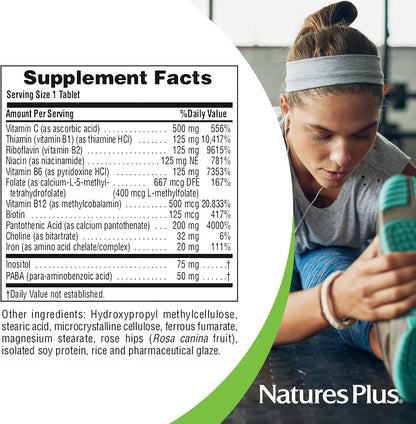 NaturesPlus Ultra-Stress con Hierro, Liberación Sostenida - 30 Comprimidos Vegetarianos – Image 5