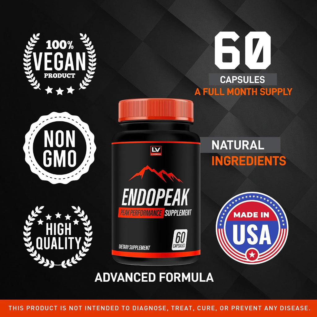 Endopeak - Endopeak para Hombres, Cápsulas, 60 Cápsulas para 1 Mes