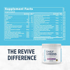 Revive MD Daily Green Powder Superfood (Fresa Fresca) - 30 porciones