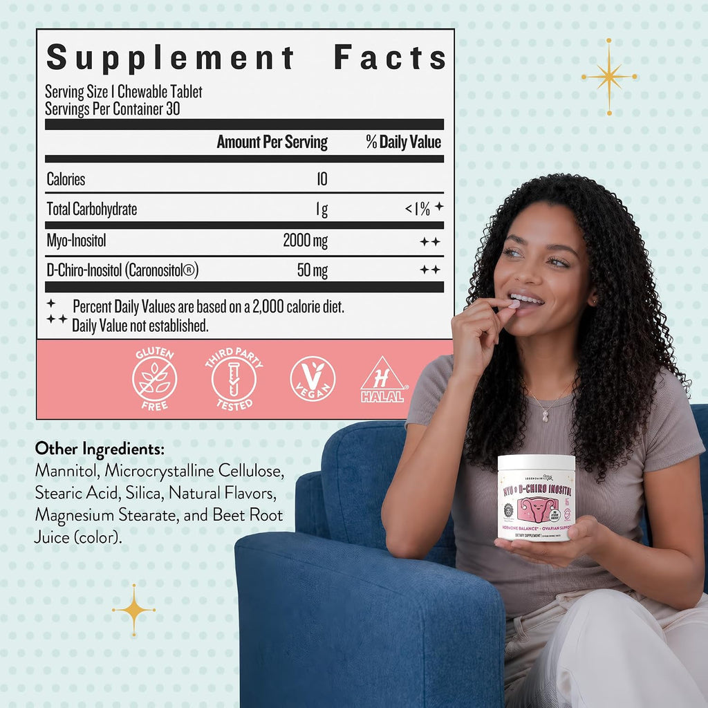 Legendairy Milk Inositol 40:1 - Comprimidos Masticables sabor Cereza, 30 Días