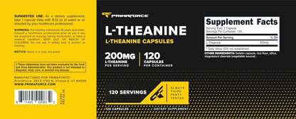 Primaforce L-Theanina Cápsulas, 120 – Sin OGM, sin gluten, apto para veganos – Image 5