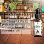 Mother Nature's Essentials Vitamin E 21,000IU 1 Oz from 2 Pack. Helps Support the Bodies Natural Immune System, Uses Orally or Topical.