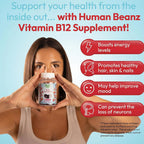 Human Beanz Vitamina B12 Metilada en Gominolas para Adultos, 120 Unidades