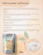 Talsen Chemicals – Polvo de Ácido Ascórbico Etílico (113 g) – Vitamina C Estable para Cosmética