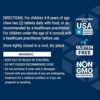 Life Extension Children's Formula Mix™ Multivitamínico para niños, 18 vitaminas y minerales, sabor a bayas, 120 comprimidos masticables