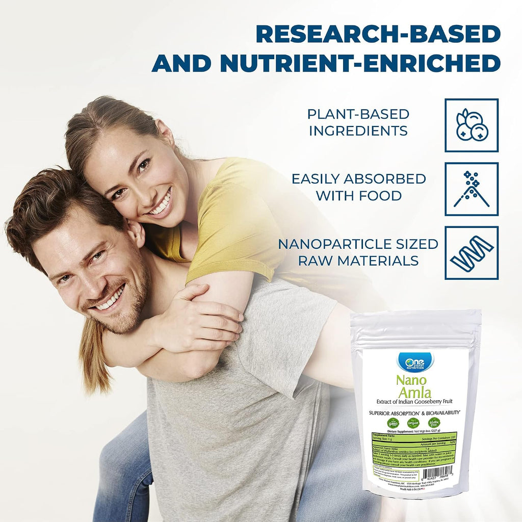 One Planet Nutrition Nano Amla Powder - 227 g (227 raciones), Extracto de Amla, Rico en Vitamina C