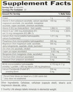 Country Life Bone Solid - Suplemento para la salud ósea con MCHA, calcio, magnesio, zinc, vitaminas K2 y D3 - 180 cápsulas