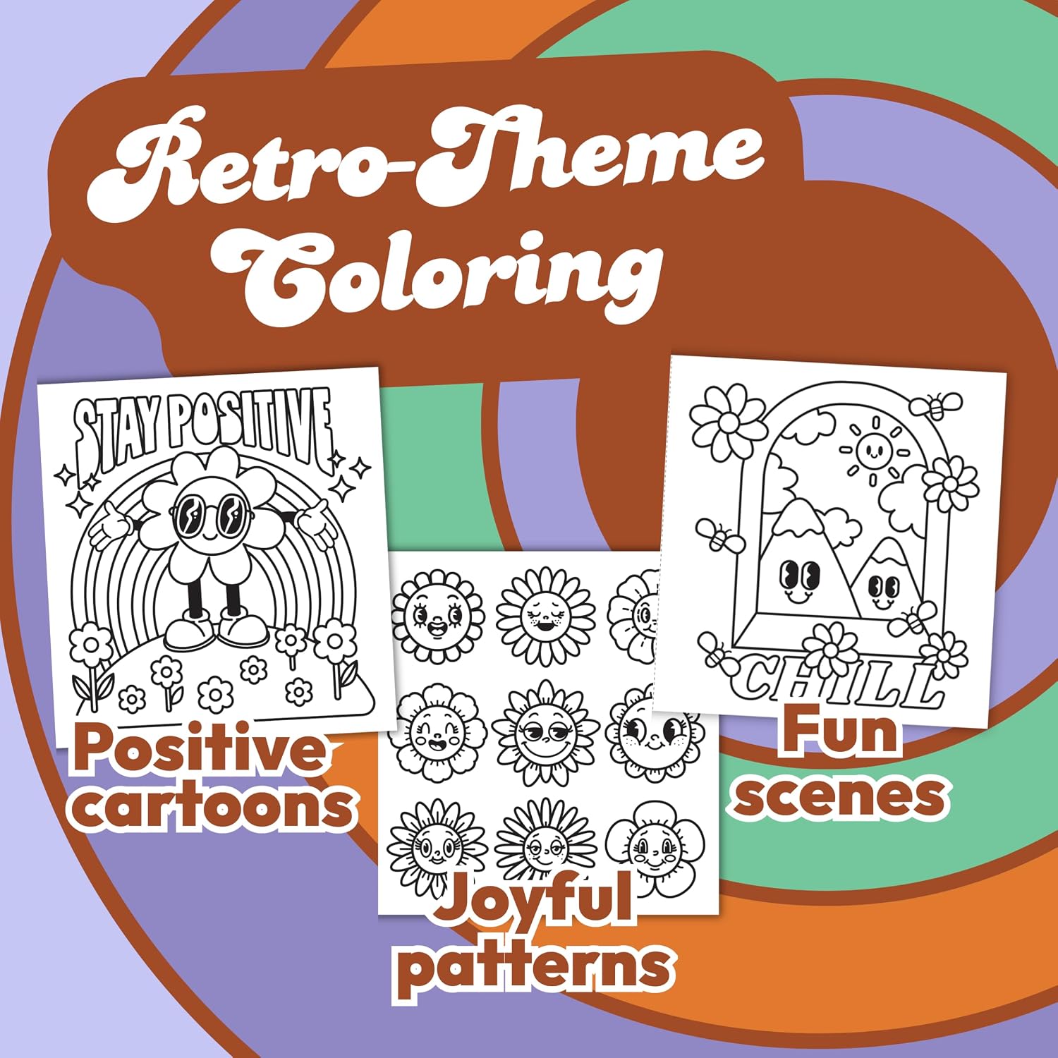 Cozy Coloring Good Vibes: Más de 50 Páginas Fáciles con Perforaciones para Colorear