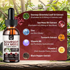 GORNVB – Gotas de Soursop Graviola Multivitamínico (2 Paquete, 30 ml cada botella)