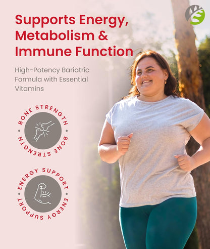 BariSlim Multivitamínico Bariátrico en – Vitamina D3: Favorece la absorción y utilización normal del calcio y el – Image 7