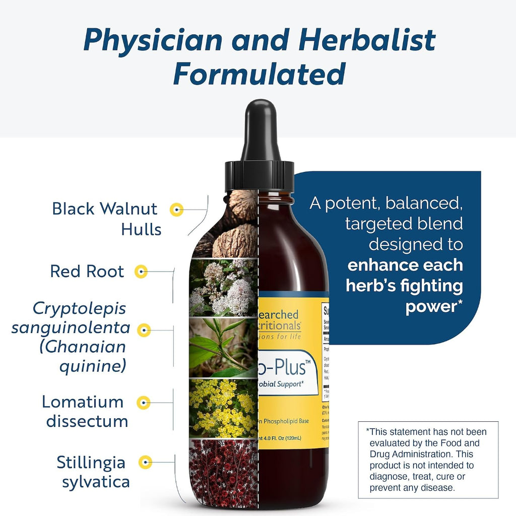 Researched Nutritionals Crypto-Plus - Microbial and Immune Support, 118 ml