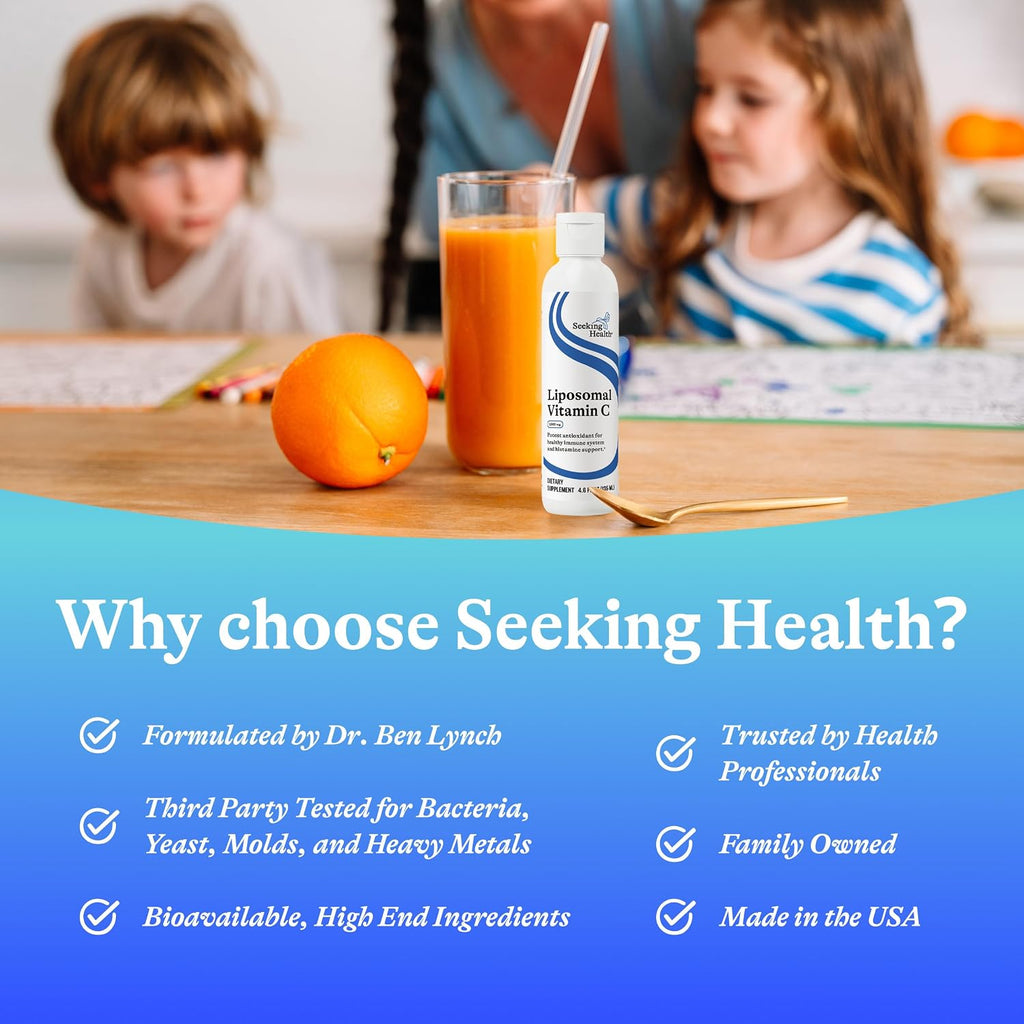 Seeking Health Optimal Liposomal Vitamin C - Sabor Limón | 1000 mg | 150 ml