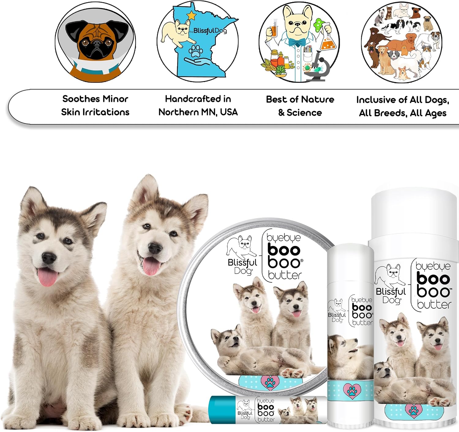 The Blissful Dog Malamute Boo Butter - Bálsamo para perros (453 g)