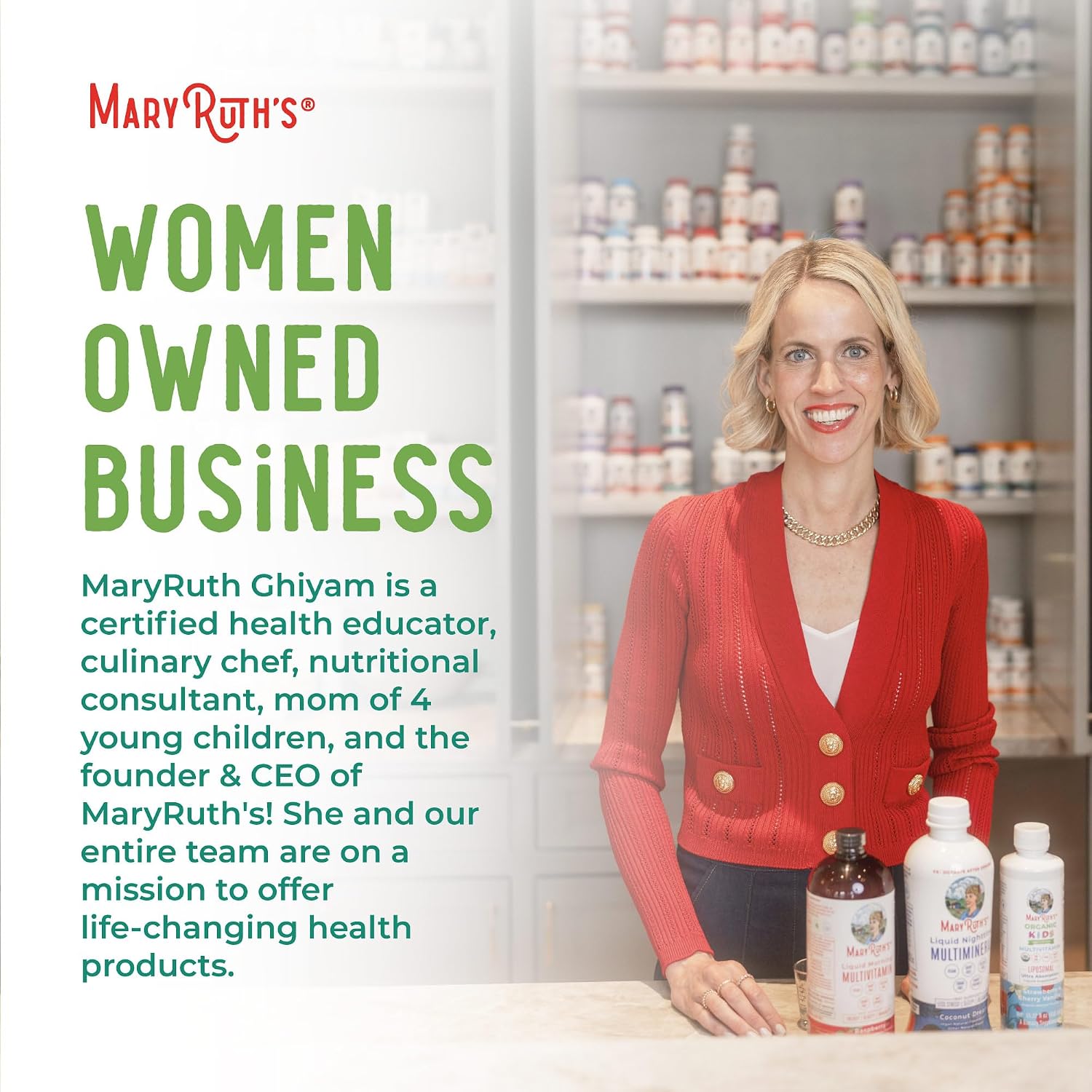 MaryRuth's Super Greens Gummies con Quercetina - 60 Gominolas Veganas Sin Azúcar