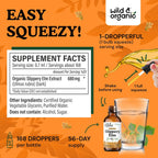 Wild & Organic Slippery Elm Liquid Drops - Apoyo Digestivo, Pulmonar y para la Mujer - 118 ml
