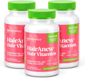 HairAnew Vitaminas para el Crecimiento del Cabello - 5000mcg Biotina - Vegano - 60 Cápsulas (3 Paquete)