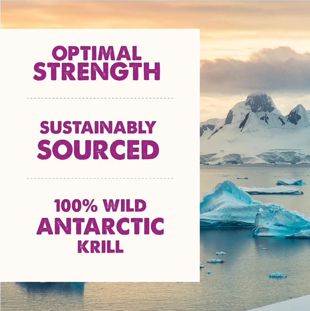 Grizzly Aceite de Krill Antártico Salvaje - Suplemento Antioxidante Natural para Perros, 236 ml