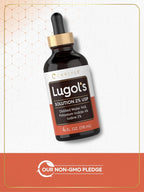 Carlyle Lugols Iodine 2% | Solución de Yodo y Yoduro Potásico | 118 ml (4 fl oz)