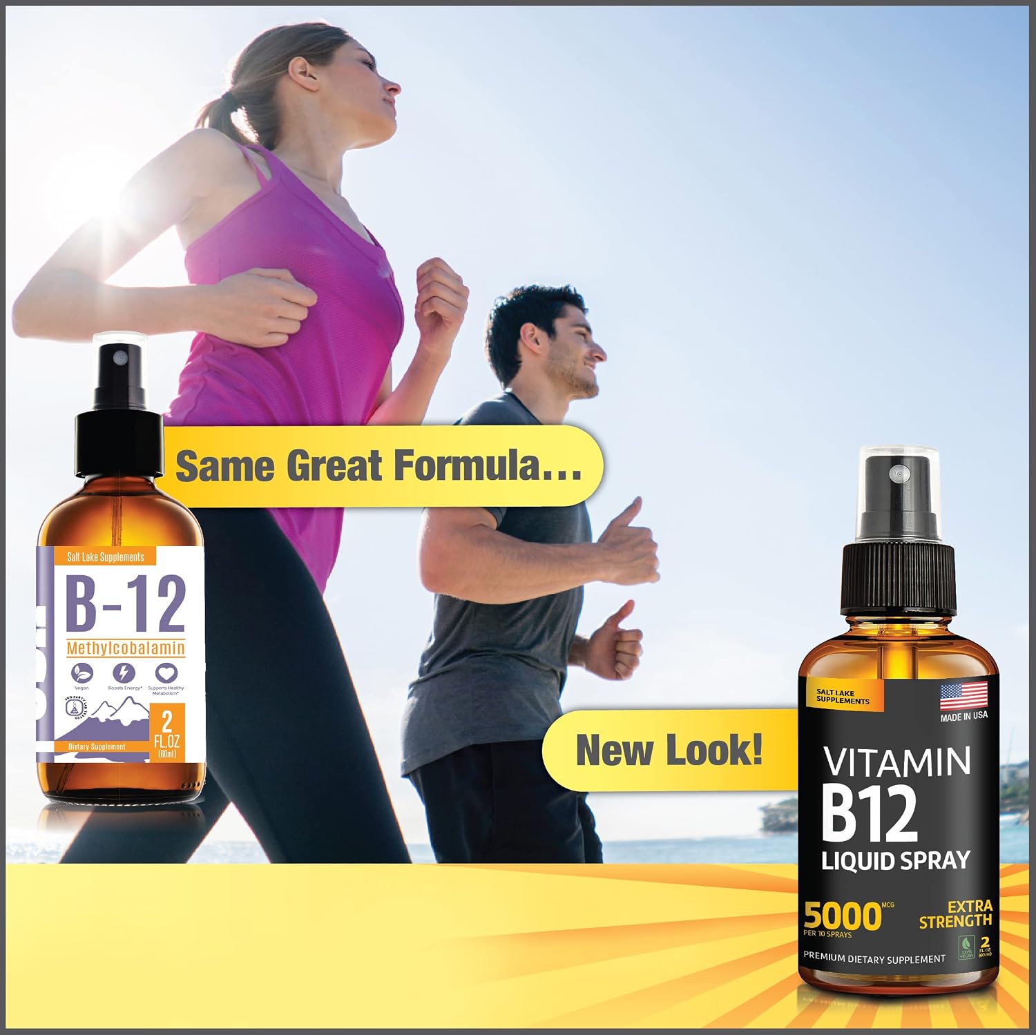 Vitamin B12 Sublingual Spray 5000 mcg – Metilcobalamina Vegana de Absorción Rápida
